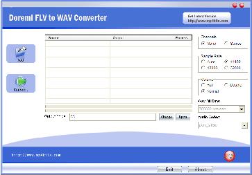 convert flv to wav with Free FVL to WAV Converter